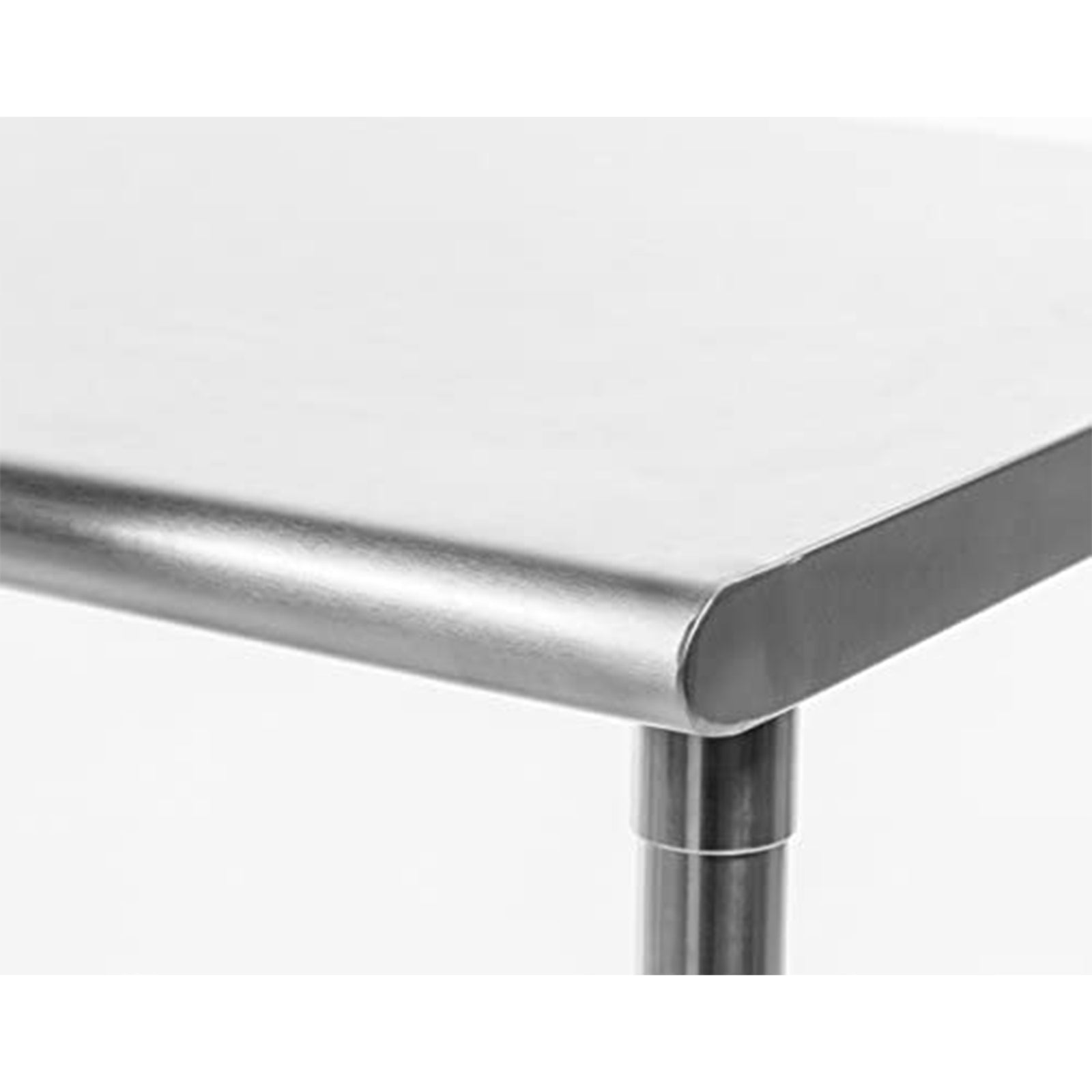 Trinity EcoStorage Adjustable Kitchen or Garage Stainless Steel Table, Chrome - VMInnovations