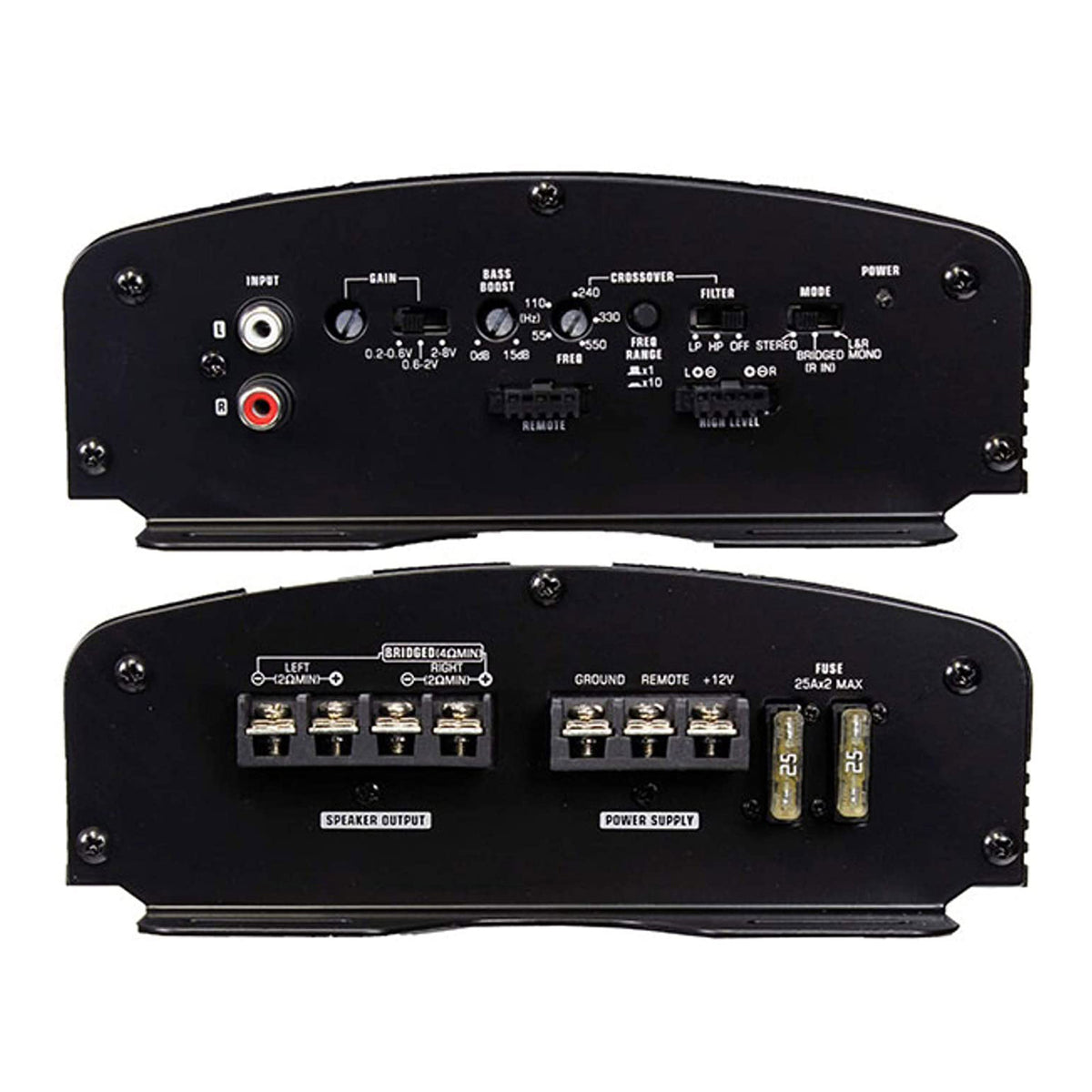AudioPipe Class AB 2 Channel Amp, 10 Inch Loudspeaker, and Soundstorm Wiring Kit