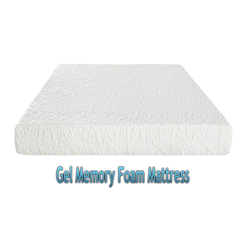 Dynasty Mattress 4" Cool Gel Memory Foam Queen Mattress for Convertible Sofa, Sofa Not Included