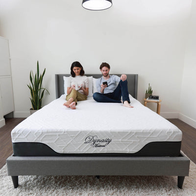 Dynasty Mattress 12 In CoolBreeze Gel Memory Foam Mattress with Cover (Open Box) - VMInnovations