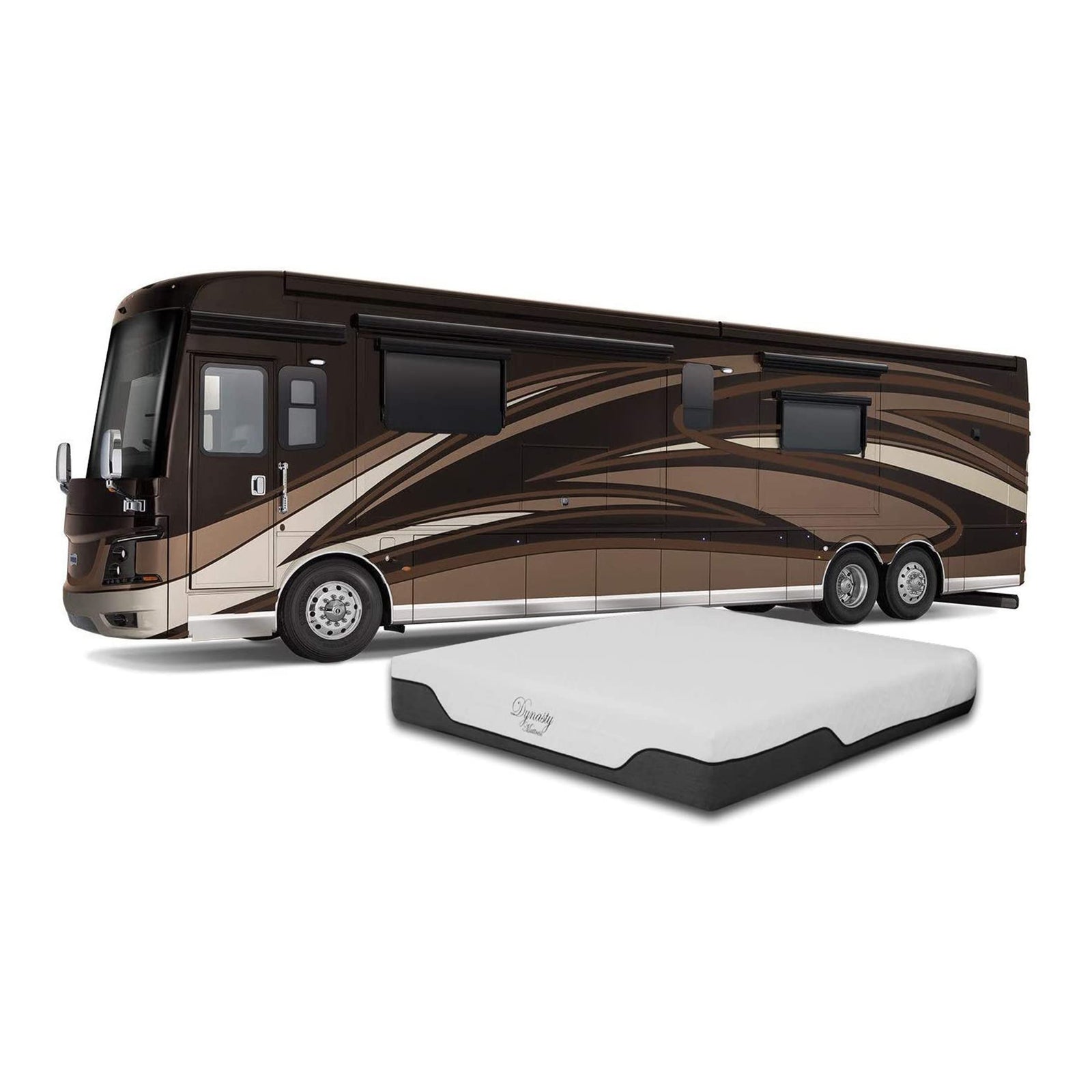 Dynasty Mattress 10" CoolBreeze Gel Memory Short King Mattress Bed (Open Box) - VMInnovations