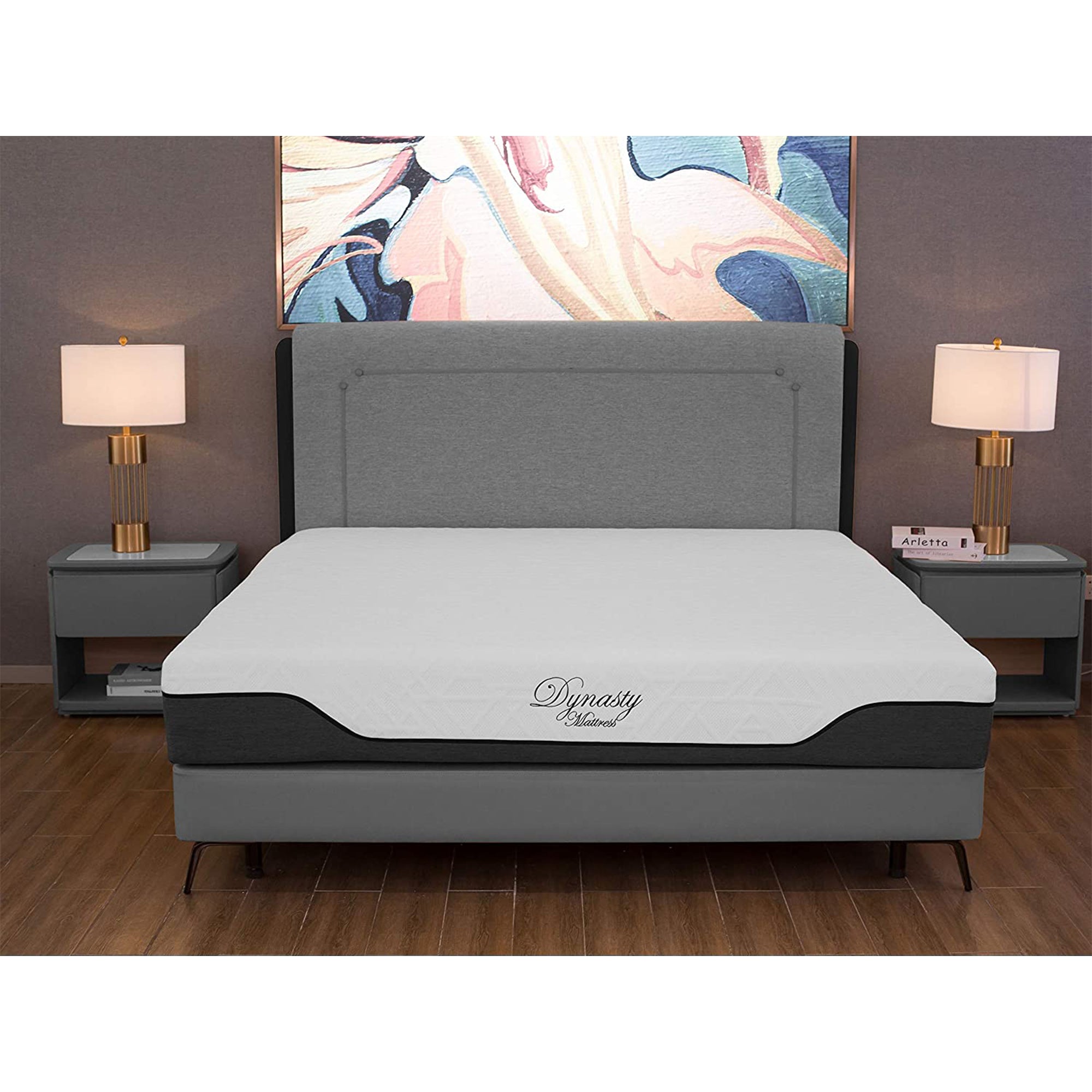 Dynasty Mattress 10 Inch CoolBreeze Gel Memory Foam Short King RV Mattress Bed - VMInnovations