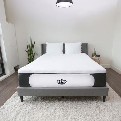 Dynasty Mattress 14.5 Inch CoolBreeze Gel Memory Plush Queen Size Foam Mattress Bed - VMInnovations