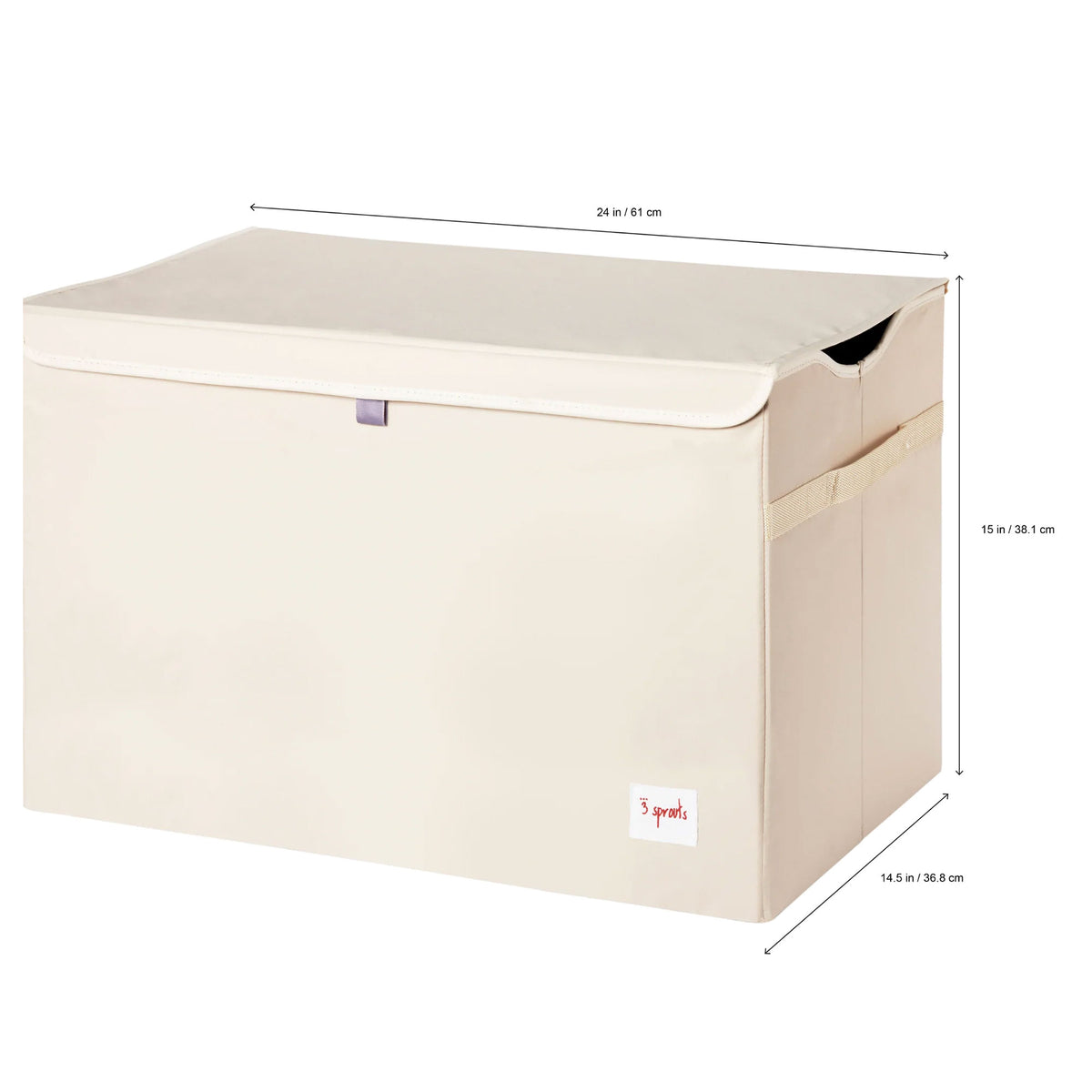3 Sprouts Storage Bin Box, Blue Snake & Toy Chest Bin for Playroom, Crocodile