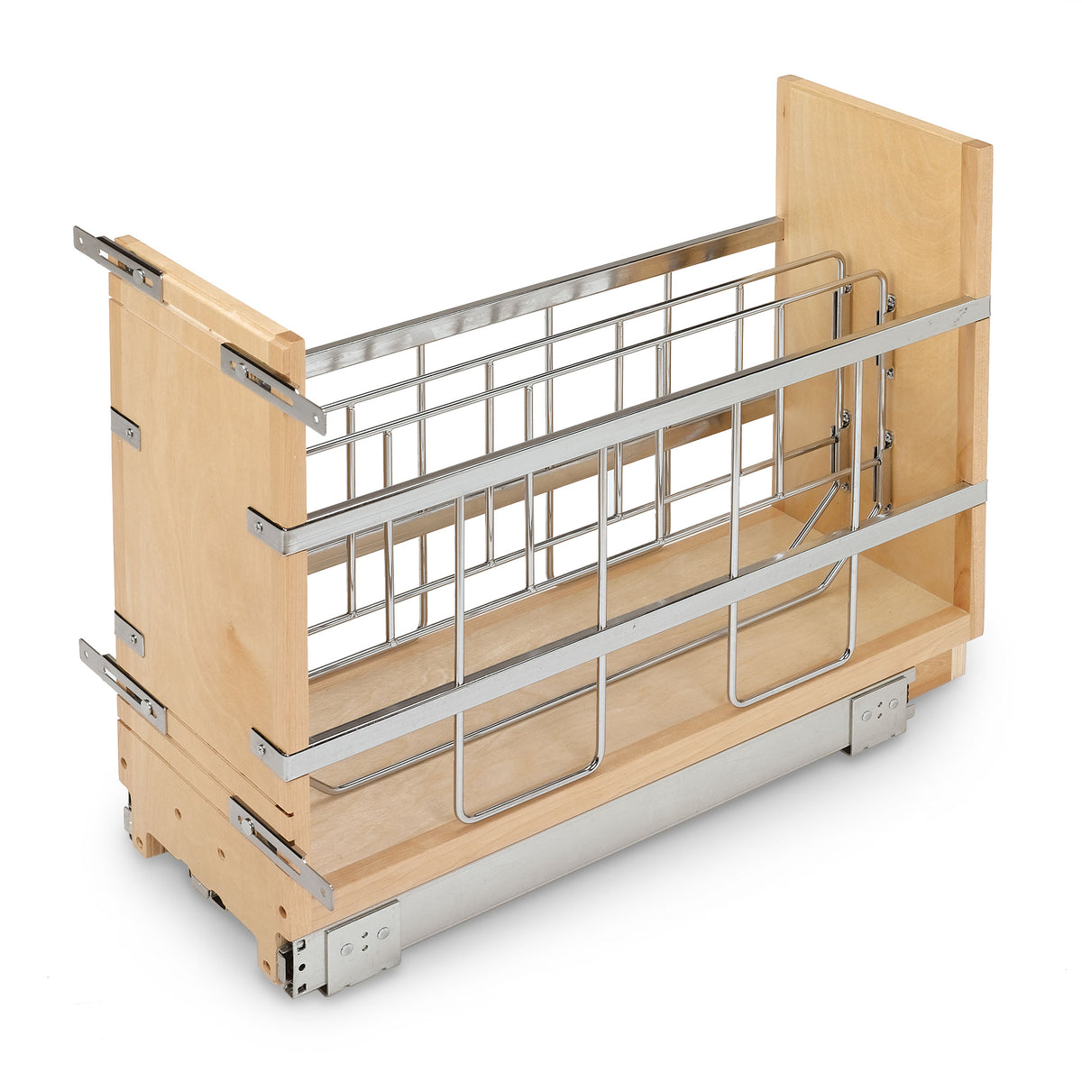 Rev-A-Shelf 447-BC-5C Pull Out Kitchen Cabinet Organizer with Pan & Tray Divider