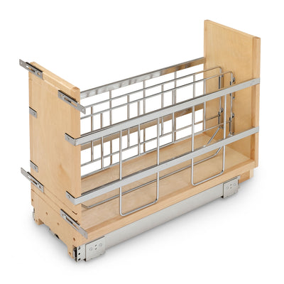 Rev-A-Shelf 447-BC-5C Pull Out Kitchen Cabinet Organizer with Pan & Tray Divider