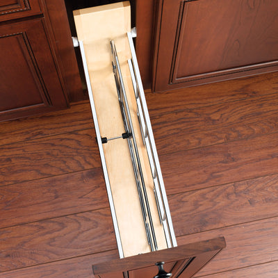 Rev-A-Shelf 447-BC-5C Pull Out Kitchen Cabinet Organizer with Pan & Tray Divider