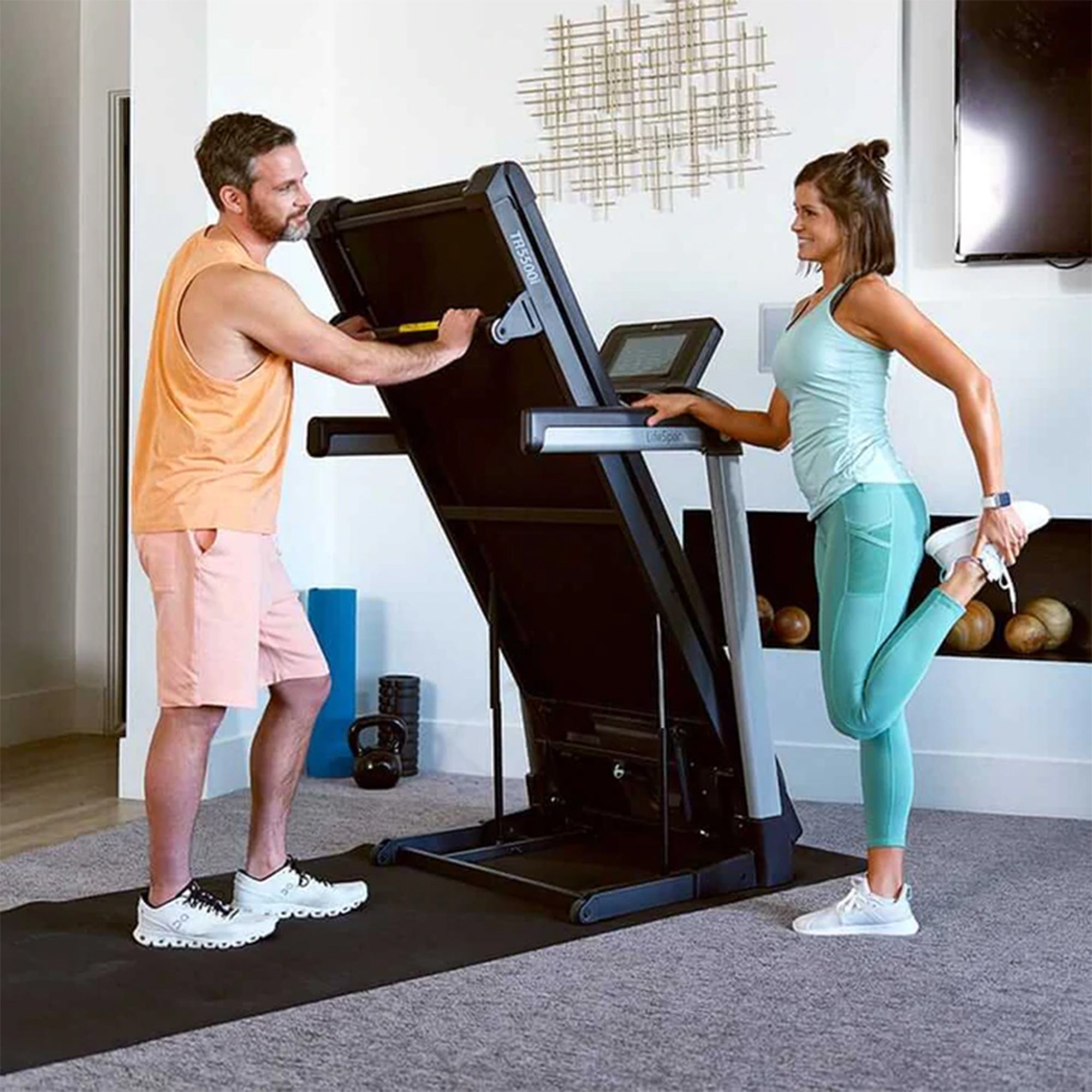Lifespan Fitness TR5500iM Folding Treadmill w/ Charger & Speaker