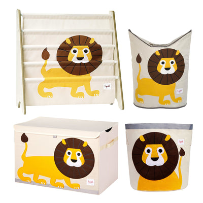 3 Sprouts Shelf Bookcase, Toy Chest, Laundry Hamper, & Cube Storage Bin, Lion