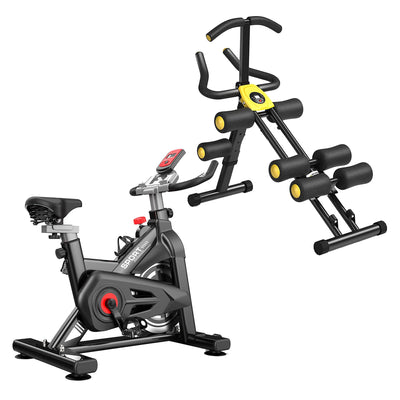 MBB Stationary Cycling Exercise Bike & MBB Abdominal Home Gym Workout Chair