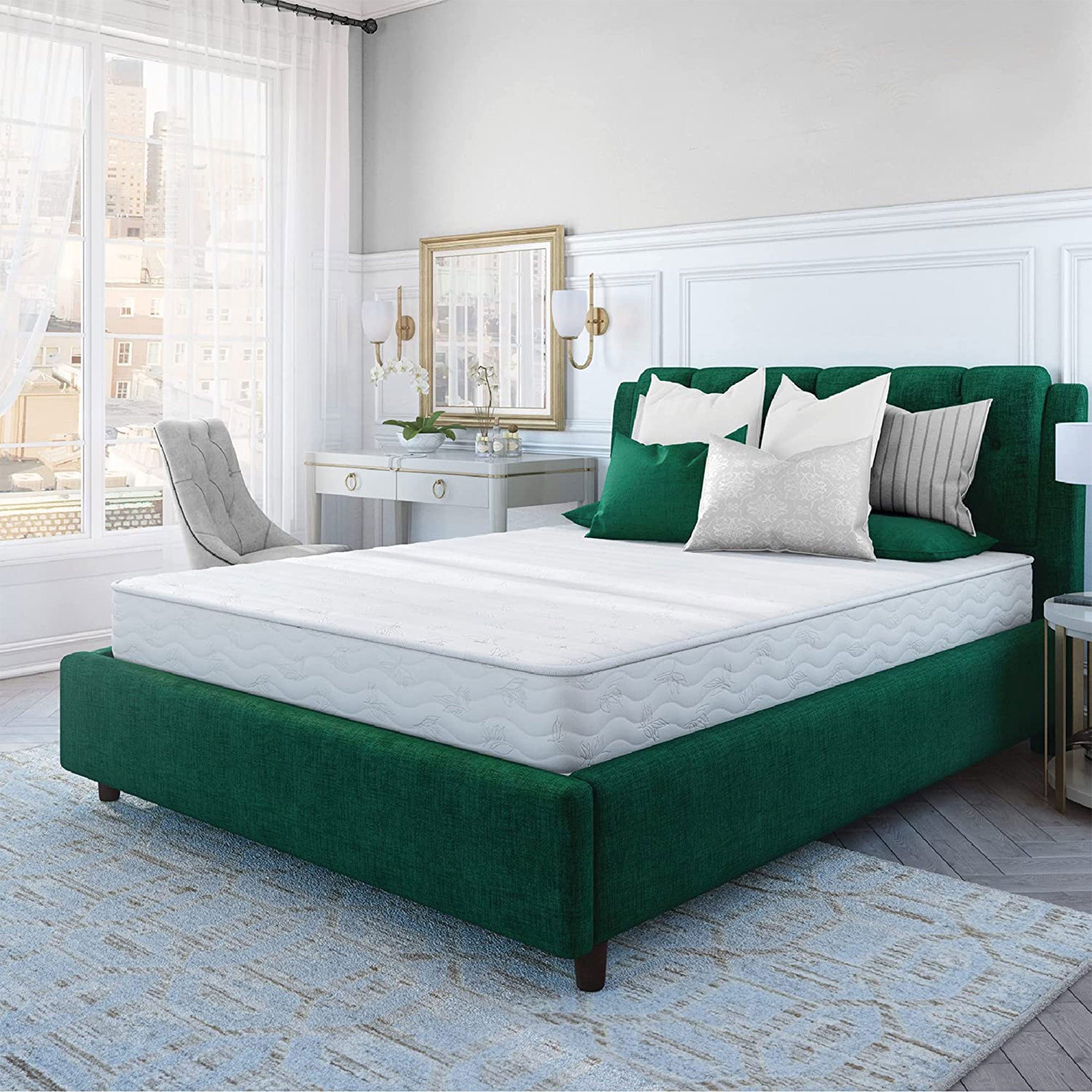 Classic Brands 8 Inch Advantage Firm Wrapped Innerspring Coil Mattress, Queen
