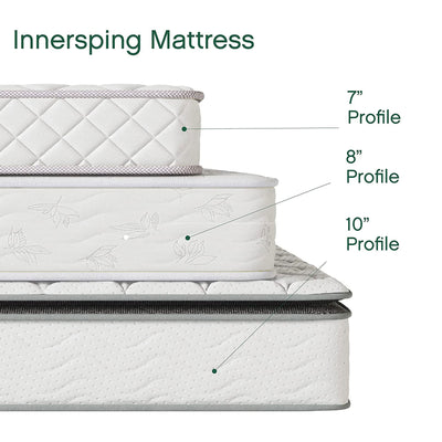 Classic Brands 8 Inch Advantage Firm Wrapped Innerspring Coil Mattress, Queen