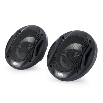 BOSS NX524 5.25" 300W 4-Way Car Coaxial Speakers Stereo Black 4 Ohm (4 Pack)