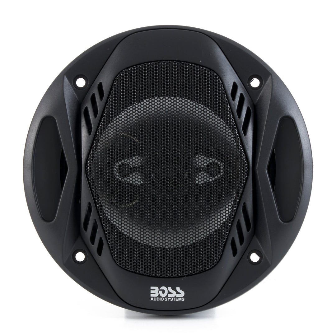 BOSS 5.25" 300W 4 Way Car Audio Coaxial Speakers Stereo Black 4 Ohm (6 Pack)