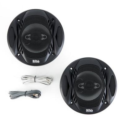BOSS NX524 5.25" 300W 4-Way Car Coaxial Speakers Stereo Black 4 Ohm (4 Pack)