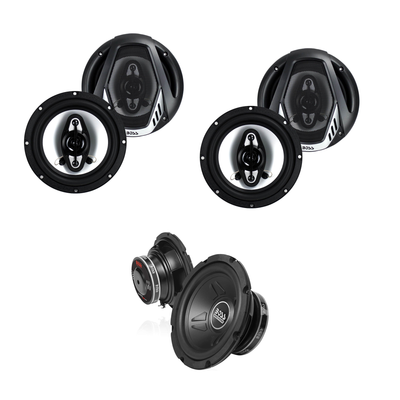 Boss Audio Systems 600-Watt 8-Inch Subwoofer & 6.5 In Coaxial Speakers (2 Pair)