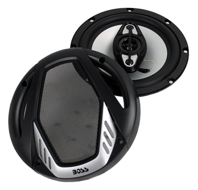 Boss 4 x 6" 4 Way 250W Full Range Speakers Pair and 4 6.5" 400W Coaxial Speakers