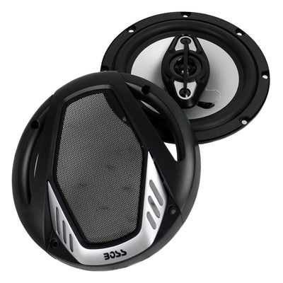 BOSS Audio NX654 Onyx 6.5" 400W 4-Way 4-Ohm Car Audio Coaxial Speaker Set, Pair (For Parts)