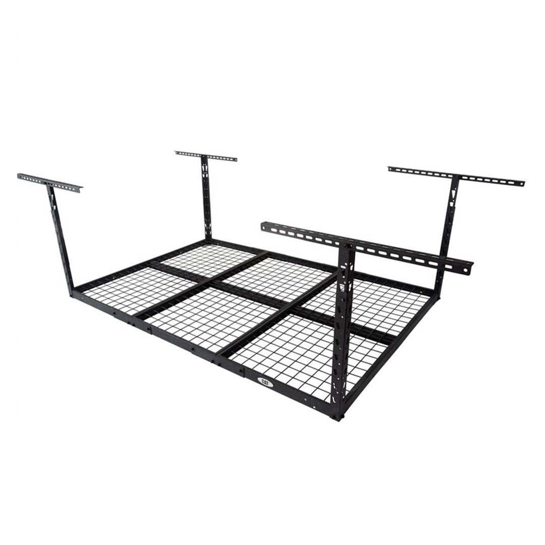 Steel Adjustable Garage Ceiling Storage Rack System, Black (Open Box) - VMInnovations