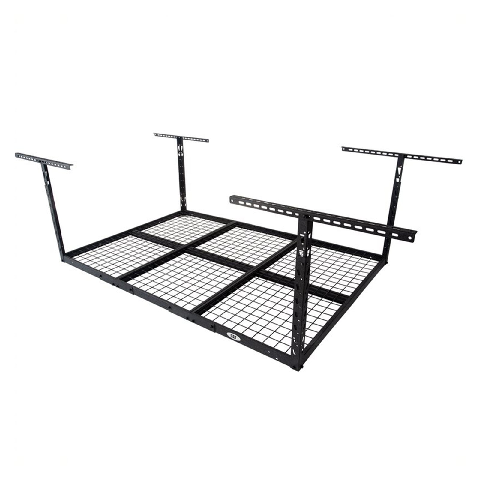 Steel Adjustable Garage Ceiling Storage Rack System, Black (Open Box) - VMInnovations