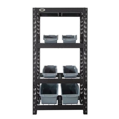 CAT 72 Inch x 36 Inch Industrial Heavy Duty 4 Tier Adjustable Steel Shelving - VMInnovations