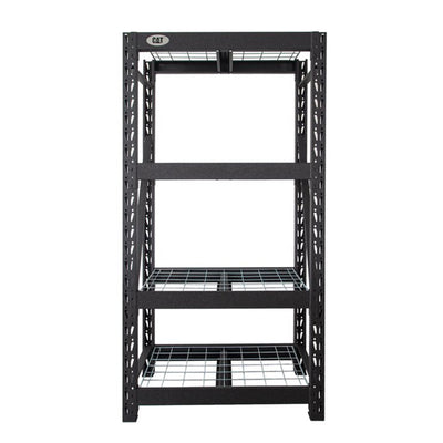CAT 72 Inch x 36 Inch Industrial Heavy Duty 4 Tier Adjustable Steel Shelving - VMInnovations
