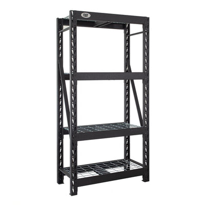 CAT 72 Inch x 36 Inch Industrial Heavy Duty 4 Tier Adjustable Steel Shelving - VMInnovations