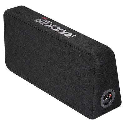Kicker CompRT 800W Dual 10 Inch Slim 2 Ohm Loaded Sealed Subwoofer (2 Pack) - VMInnovations