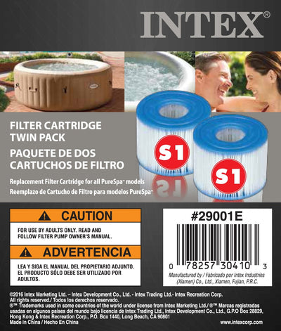 Intex 75" Portable Spa 6 Person Inflatable Hot Tub (2 Pack) w/ Filters (3 Pack) - VMInnovations