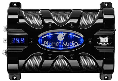 Planet Audio PC10F 10 Farad 20-Volt Digital LED Car Audio Power Capacitor Cap