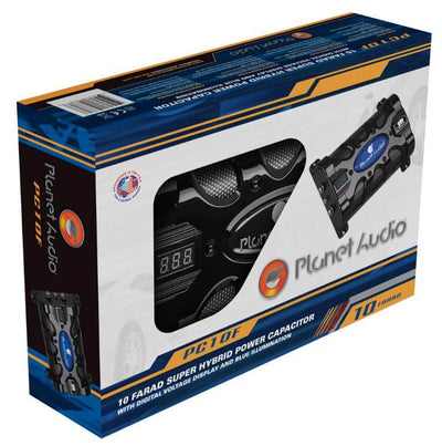 Planet Audio PC10F 10 Farad 20-Volt Digital LED Car Audio Power Capacitor Cap