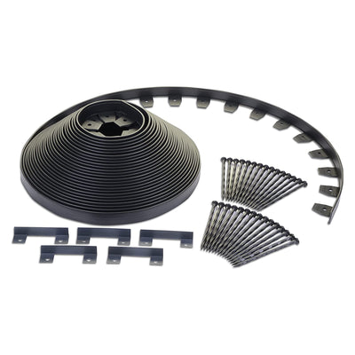 Dimex EasyFlex 3100-100C 100 Foot No Dig Garden Bed Plastic Edging Kit, Black