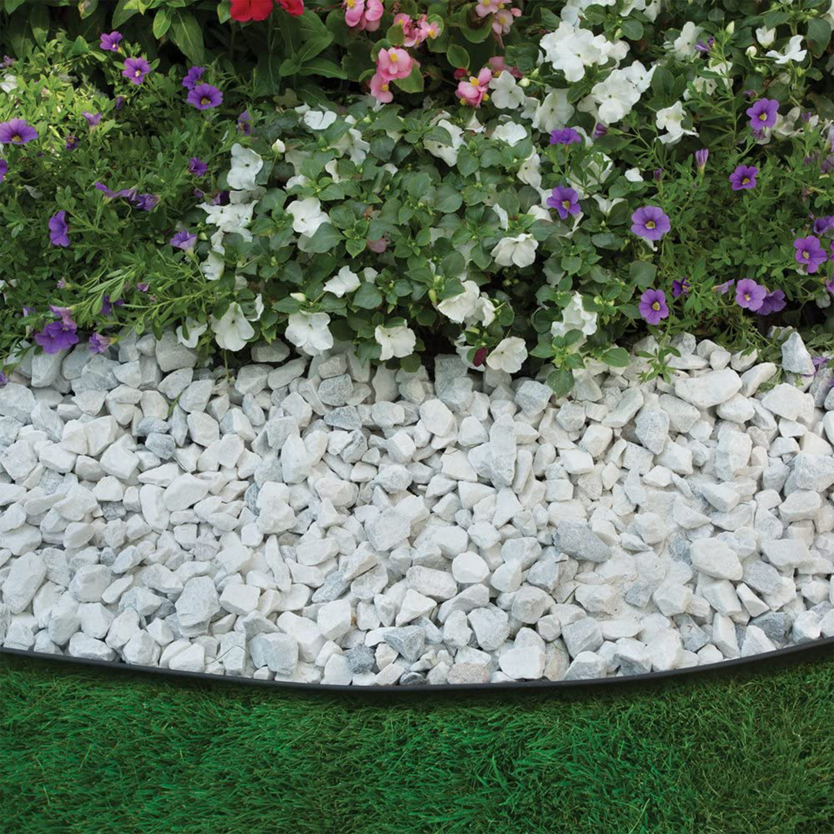 Dimex EasyFlex 3100-100C 100 Foot No Dig Garden Bed Plastic Edging Kit, Black - VMInnovations
