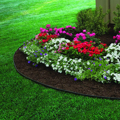 Dimex EasyFlex 3100-100C 100 Foot No Dig Garden Bed Plastic Edging Kit, Black