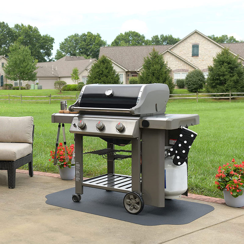 GrillTex 56 in Long x 36 Inch Under Grill Protective Patio & Deck Mat (Open Box)