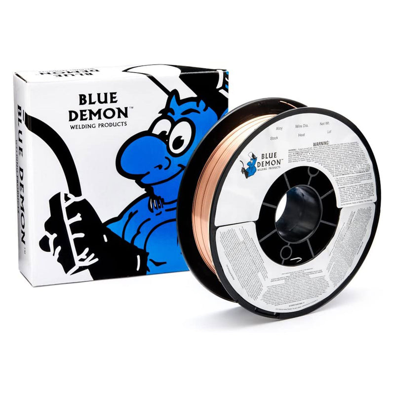 Blue Demon 0.030 Inch Diameter Carbon Steel Flux Core Welding Wire, 11 Lb Spool
