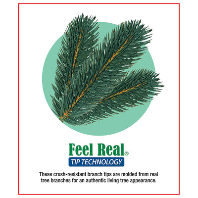 National Tree Company Downswept Slim Fir 12' Christmas Tree Lights (For Parts) - VMInnovations
