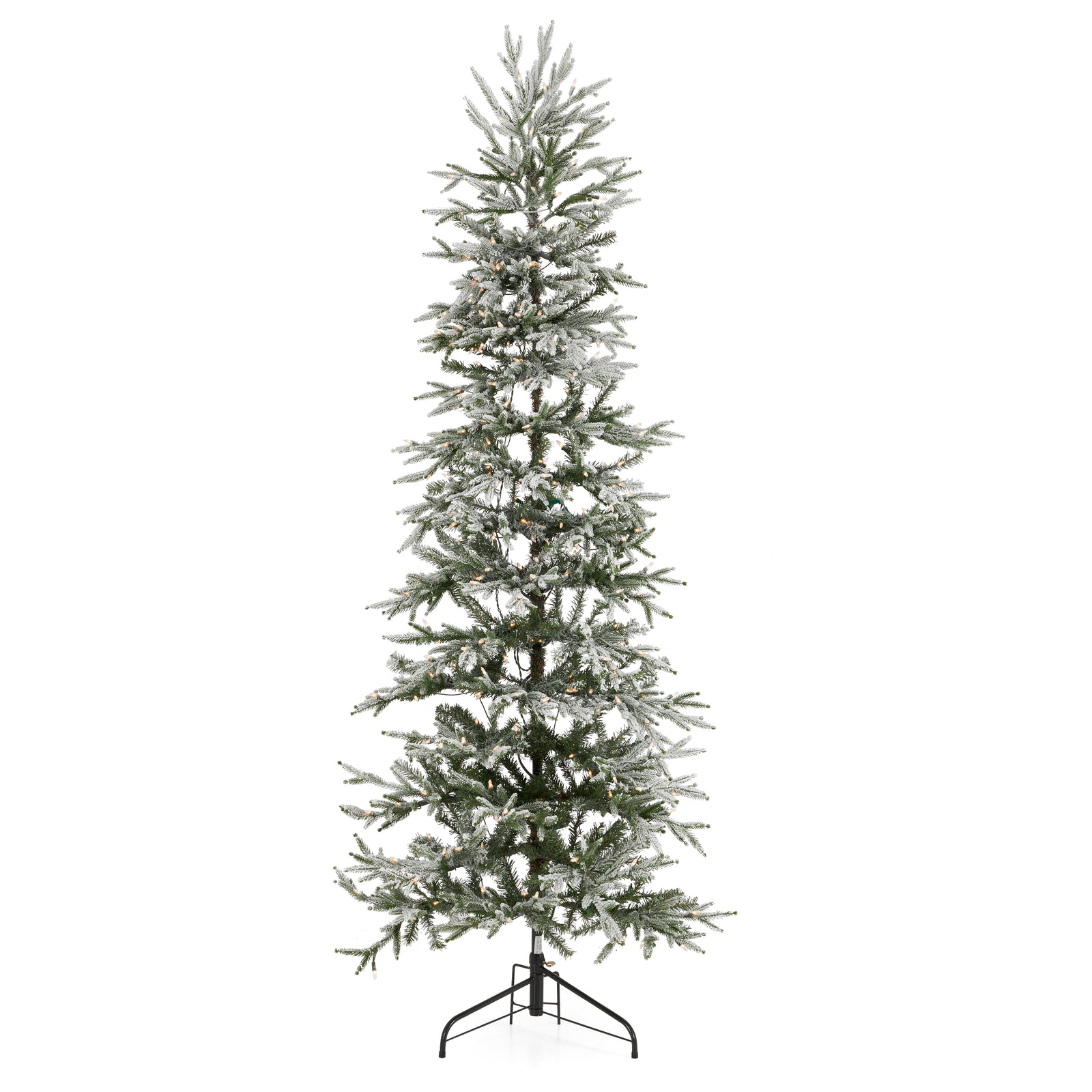 Snowy Montgomery 7 Ft Prelit Flocked Corner Christmas Tree (Used) - VMInnovations