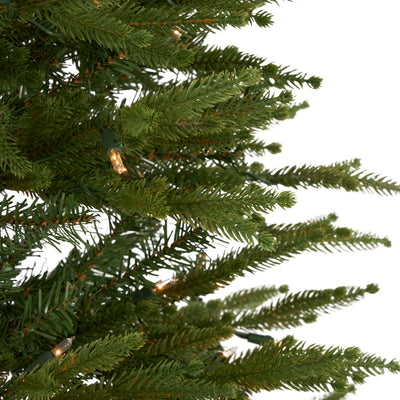 National Tree Company Montgomery 6 Ft Prelit Corner Tree Clear Lights (Used) - VMInnovations