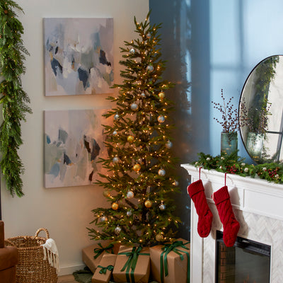 National Tree Company Montgomery 7 Ft Prelit Christmas Tree Clear Lights (Used) - VMInnovations