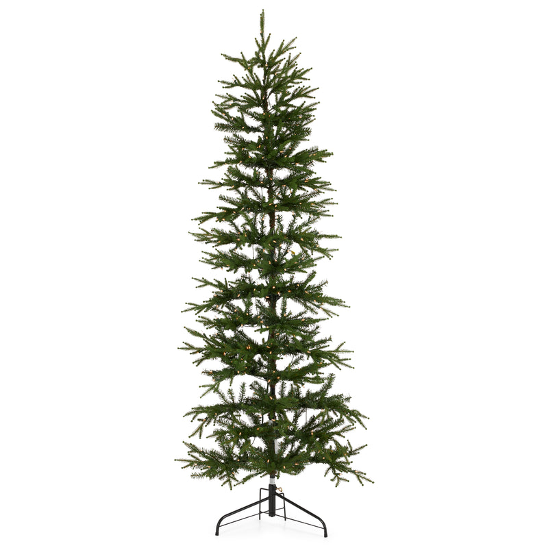 7 Ft Prelit Corner Christmas Tree Clear Lights (Open Box)