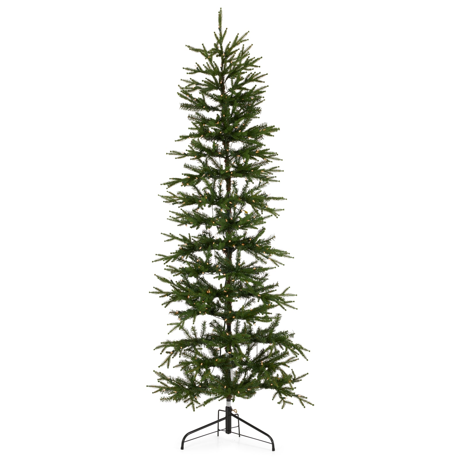 7 Ft Prelit Corner Christmas Tree Clear Lights (Open Box) - VMInnovations