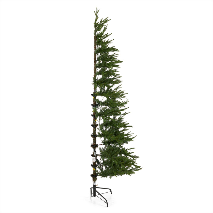 7 Ft Prelit Corner Christmas Tree Clear Lights (Open Box) - VMInnovations