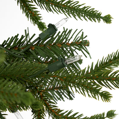 7 Ft Prelit Corner Christmas Tree Clear Lights (Open Box) - VMInnovations