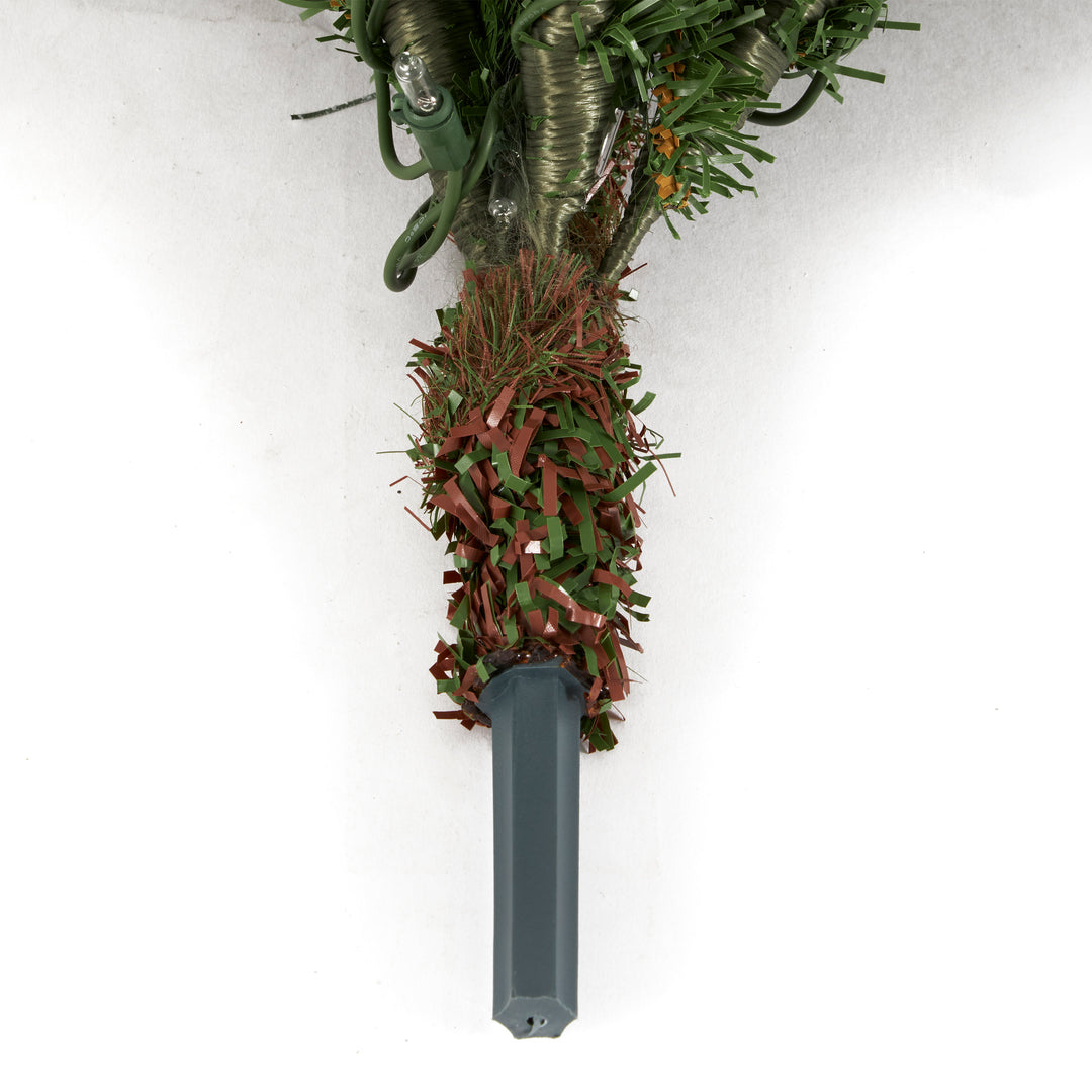 7 Ft Prelit Corner Christmas Tree Clear Lights (Open Box) - VMInnovations