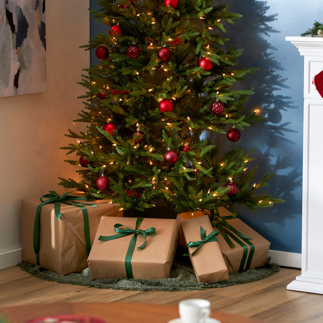 Montgomery 6.5' Prelit Half Christmas Tree 300 Clear Light (Open Box)