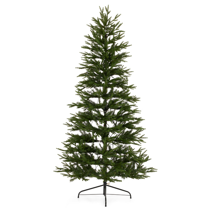 Montgomery 7 Foot Prelit Half Christmas Tree Clear Lights (Open Box) - VMInnovations