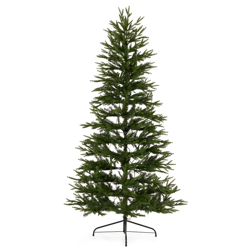 National Tree Company Montgomery 7Ft Prelit Half Tree Clear Lights (Used)