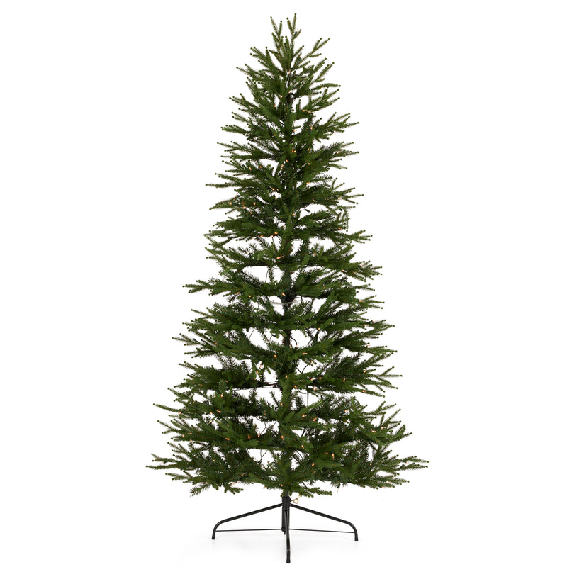 Montgomery 7 Foot Prelit Half Christmas Tree Clear Lights (Open Box)