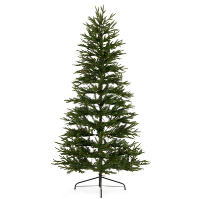 National Tree Company Montgomery 7Ft Prelit Half Tree Clear Lights (Used) - VMInnovations